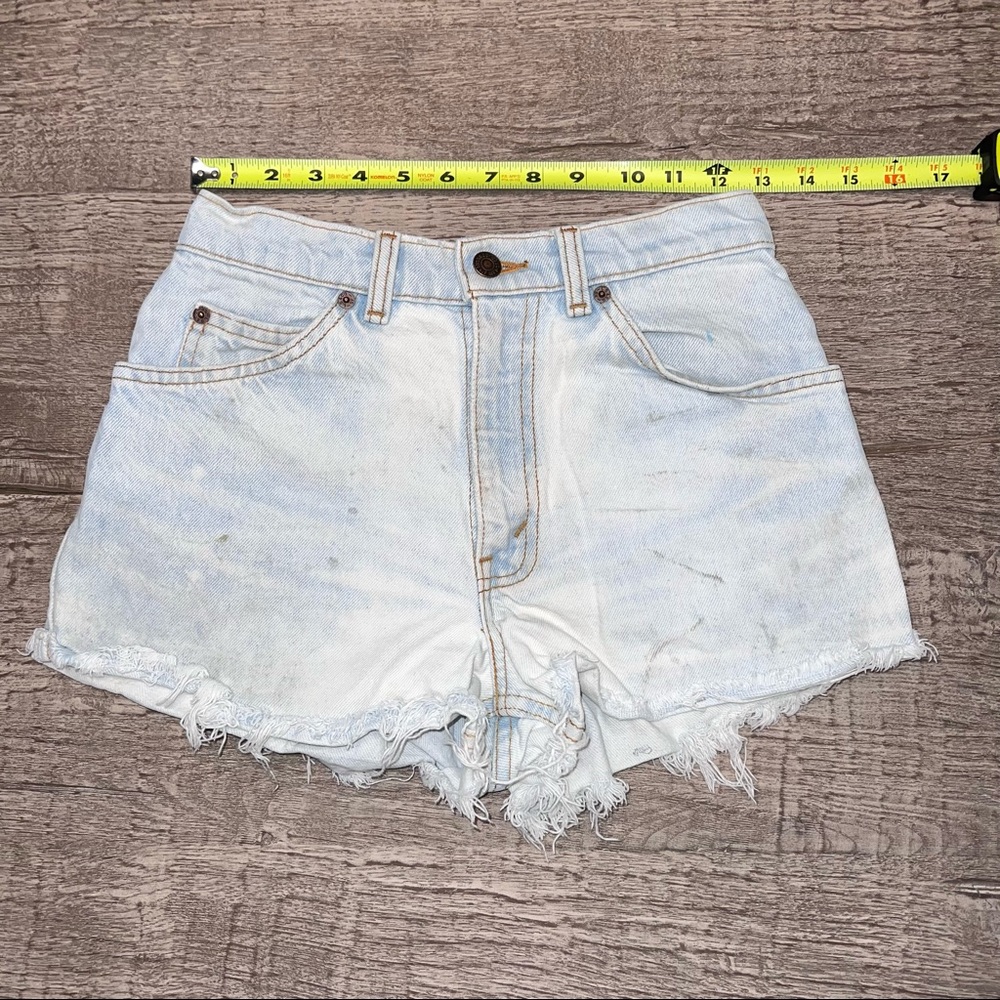 Levis High Rise Vintage Denim Shorts 25/26